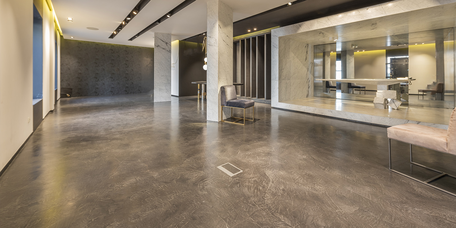 polished concrete floor